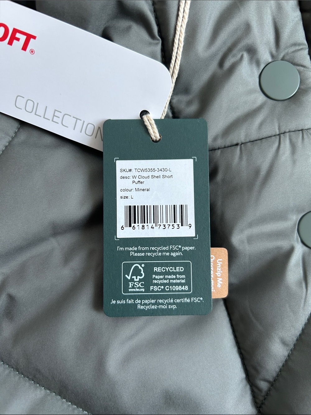 Tentree Cloud Shell Short Puffer - Picture 6 of 7